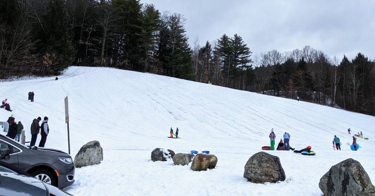 snow tubing at lake george rec center