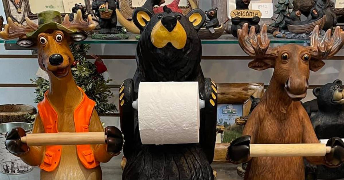 woodland creatures toilet paper roll holders