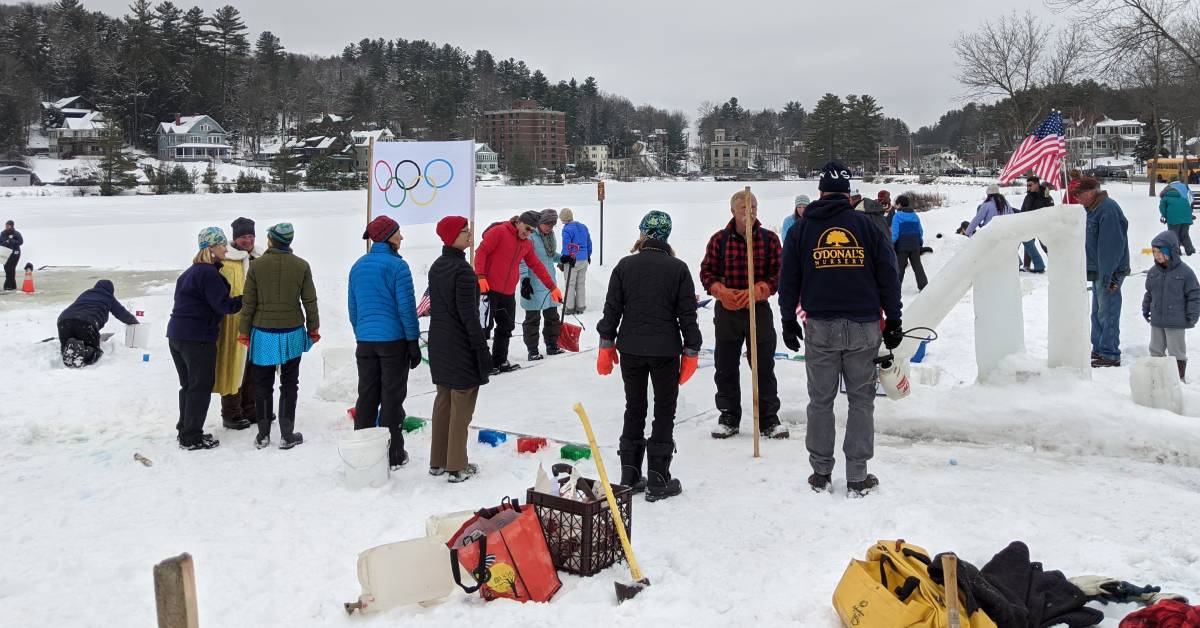 people at saranac lake winter carnival