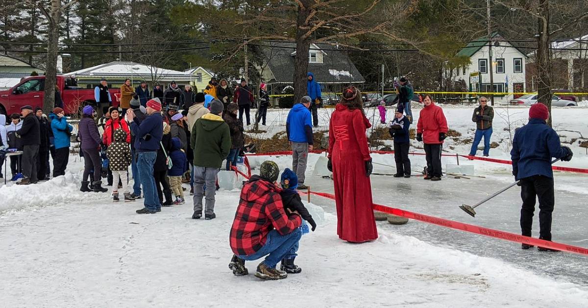 curling at the saranac lake winter carnival