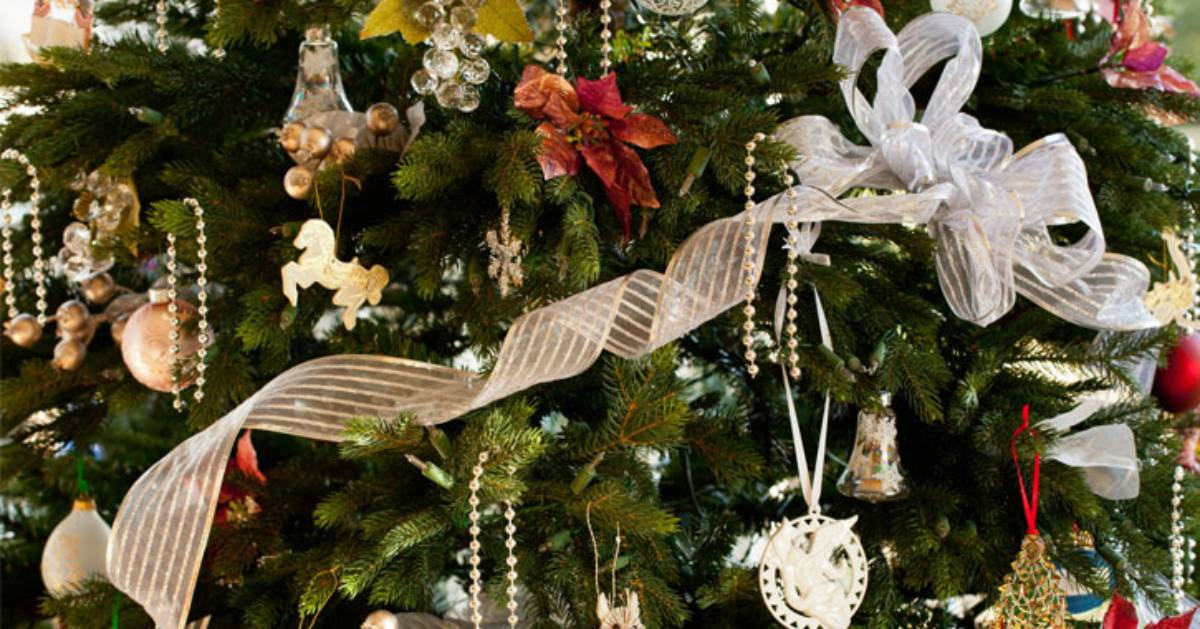 a decorated christmas tree