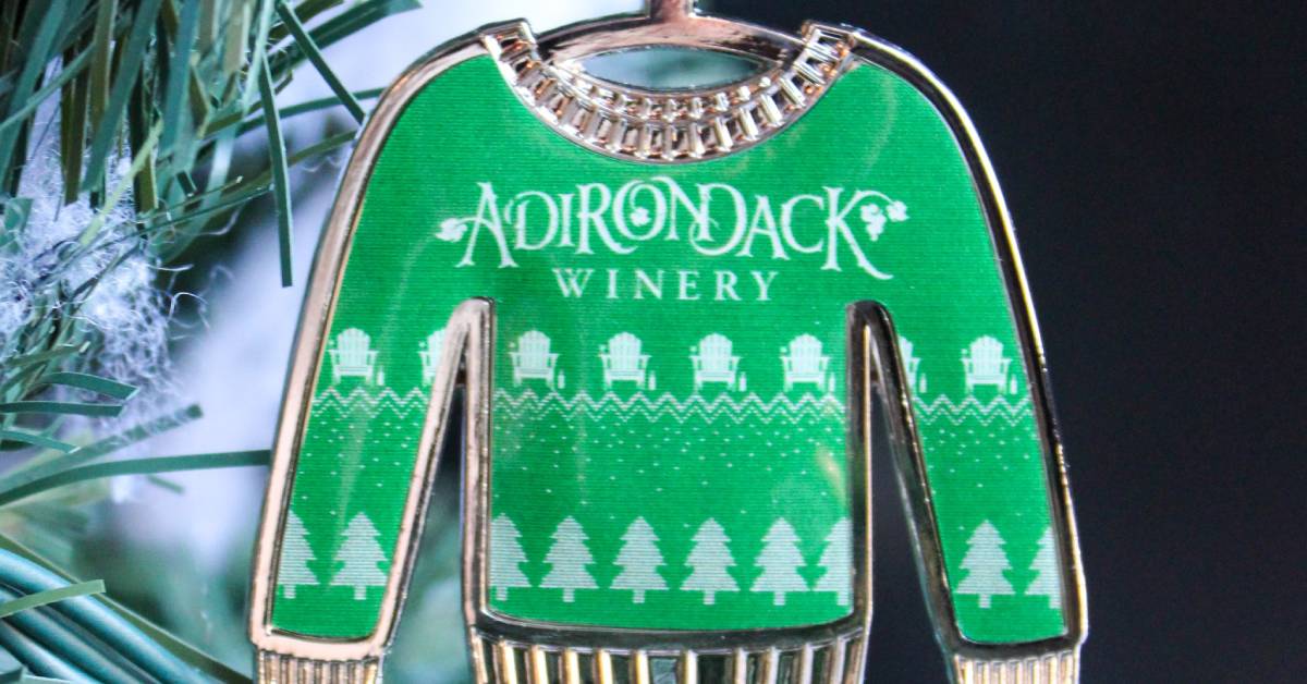 adirondack winery sweater ornament