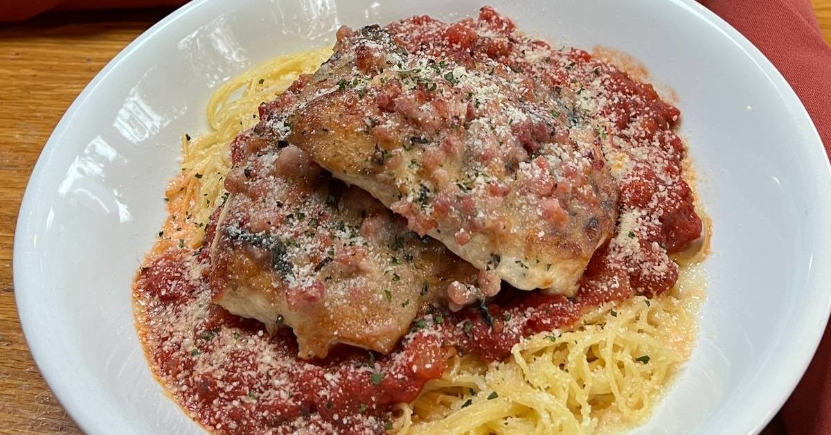 log jam pasta dish