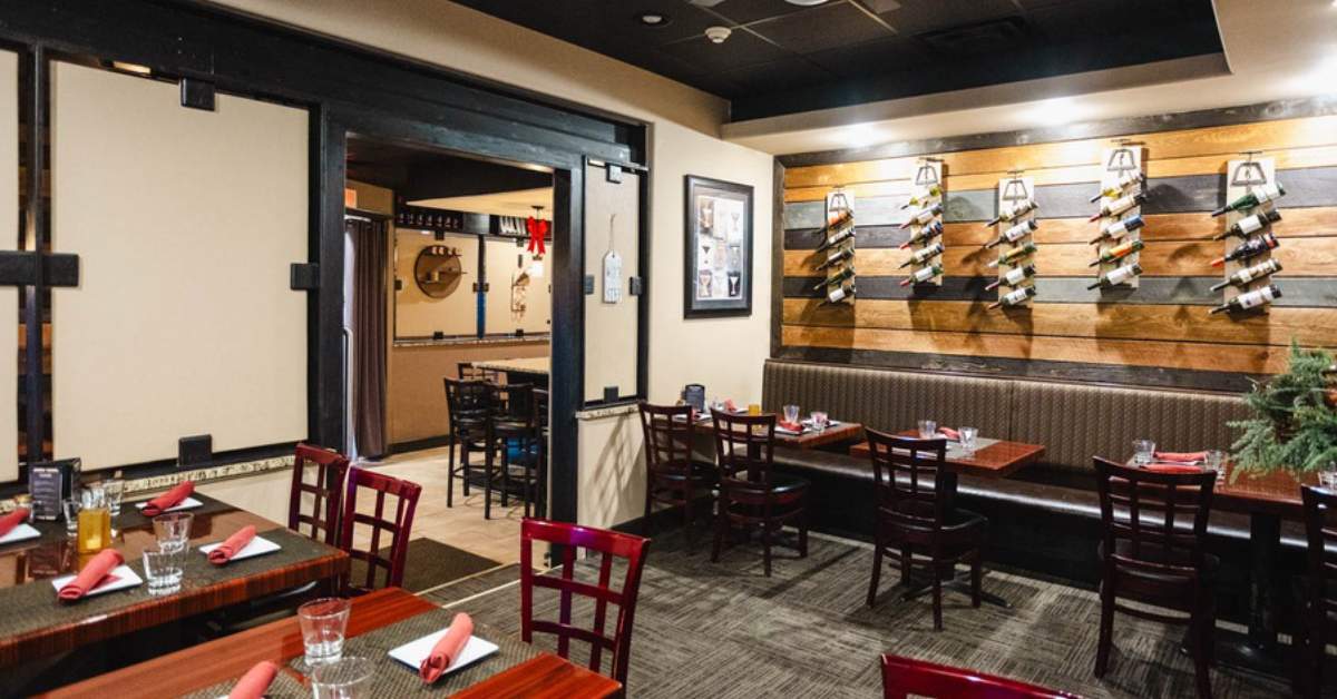 tables in a cozy dining room