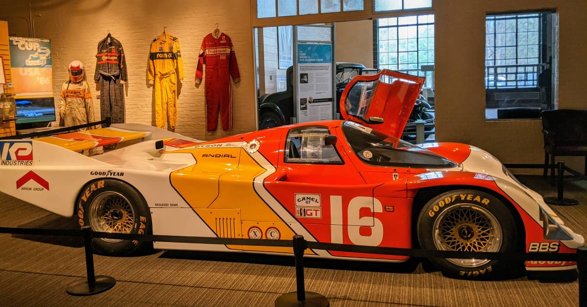 race car in museum
