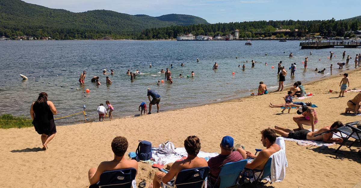 shepard's park beach on lake george