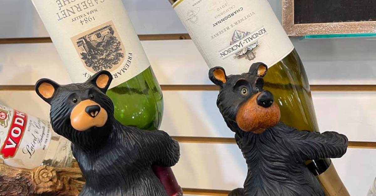 bear wine holders