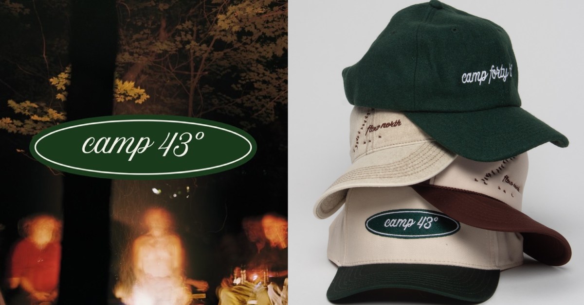 camp 43 logo and hats