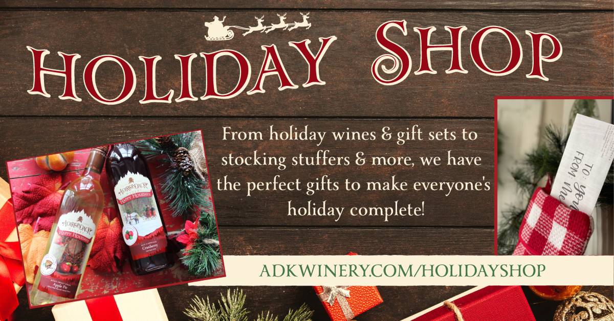 holiday shopping at adirondack winery