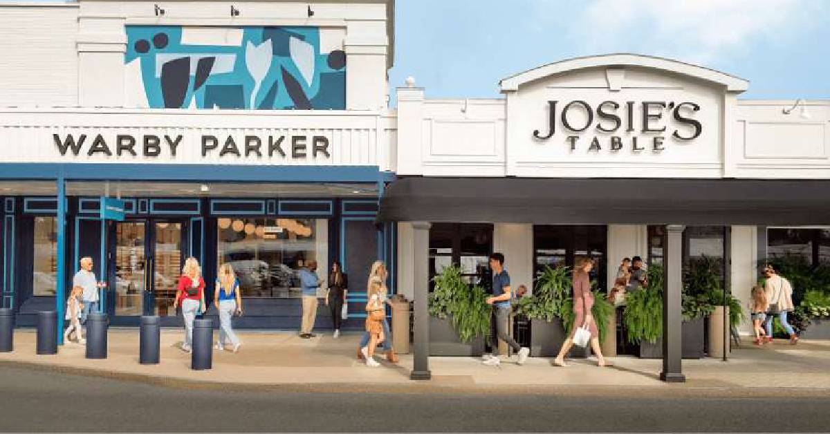 people walking outside shopping