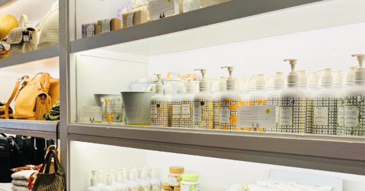 bodycare products display