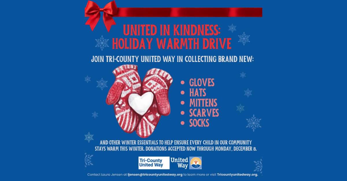 tri-county united way holiday warmth drive