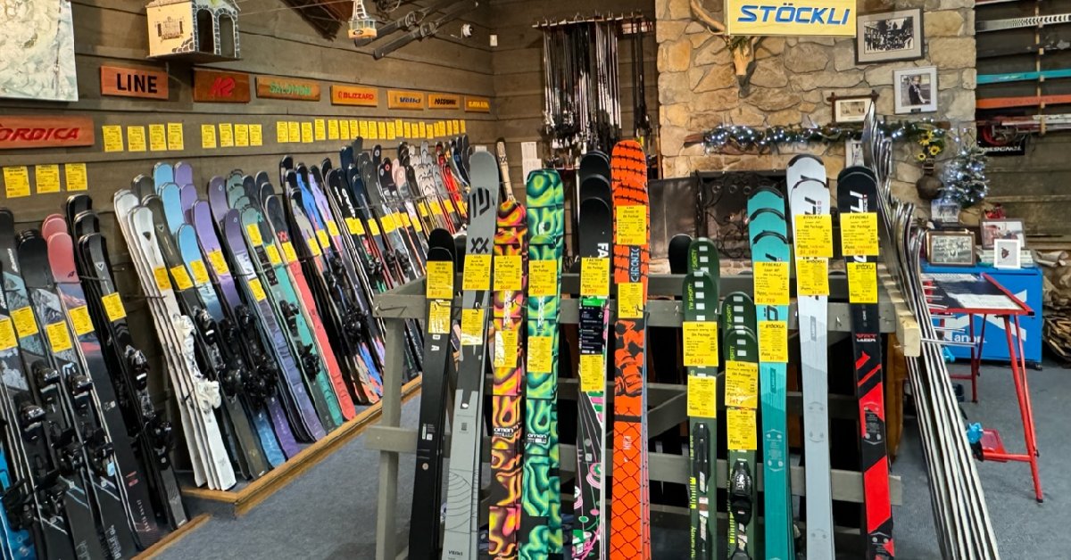 display of skis