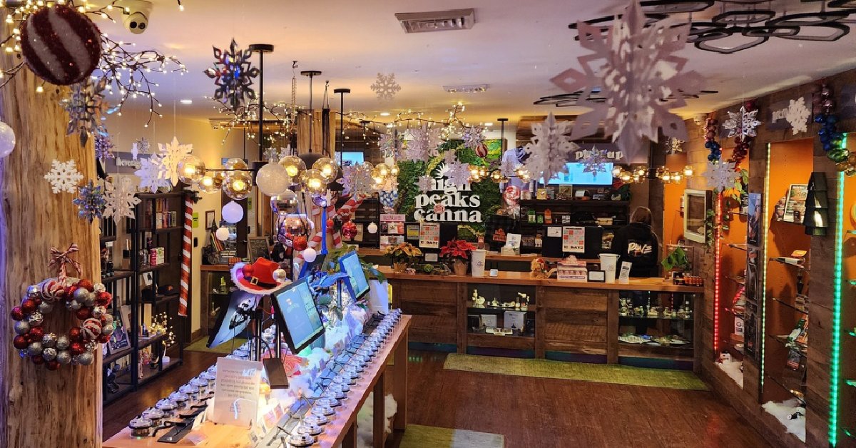 inside cannabis store