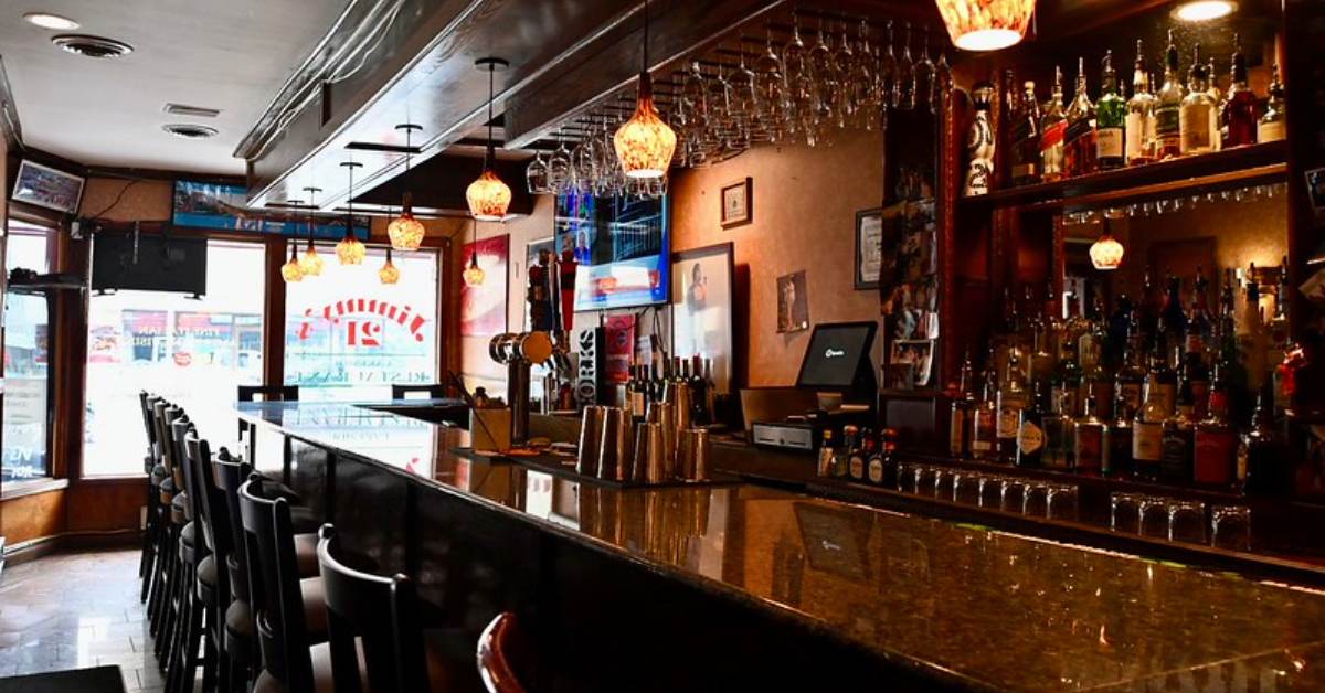 inside of a bar area