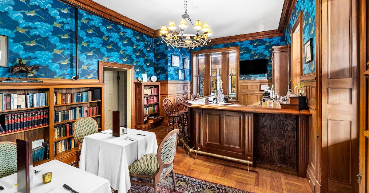 bar area with bright lighting