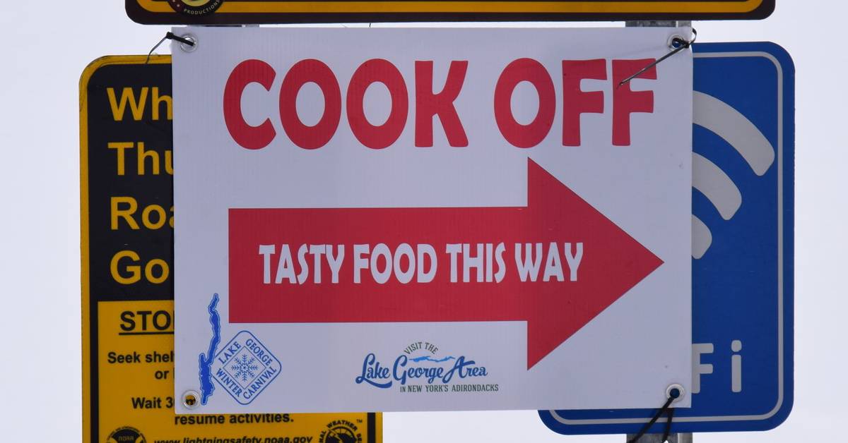 cook off sign