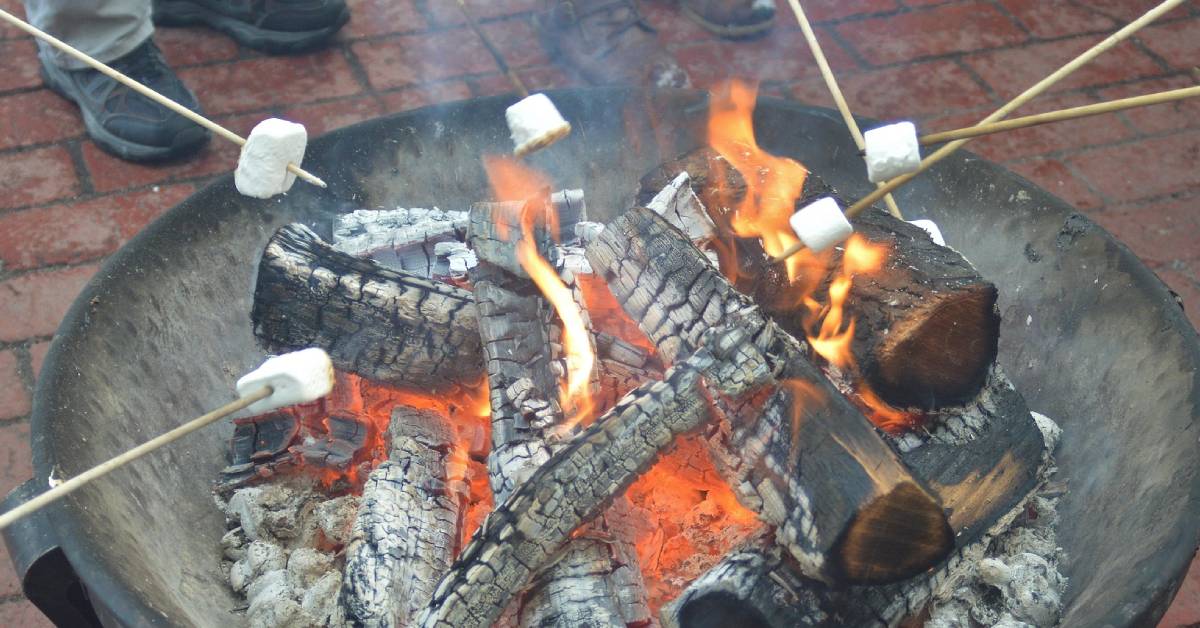 marshmallows roasting