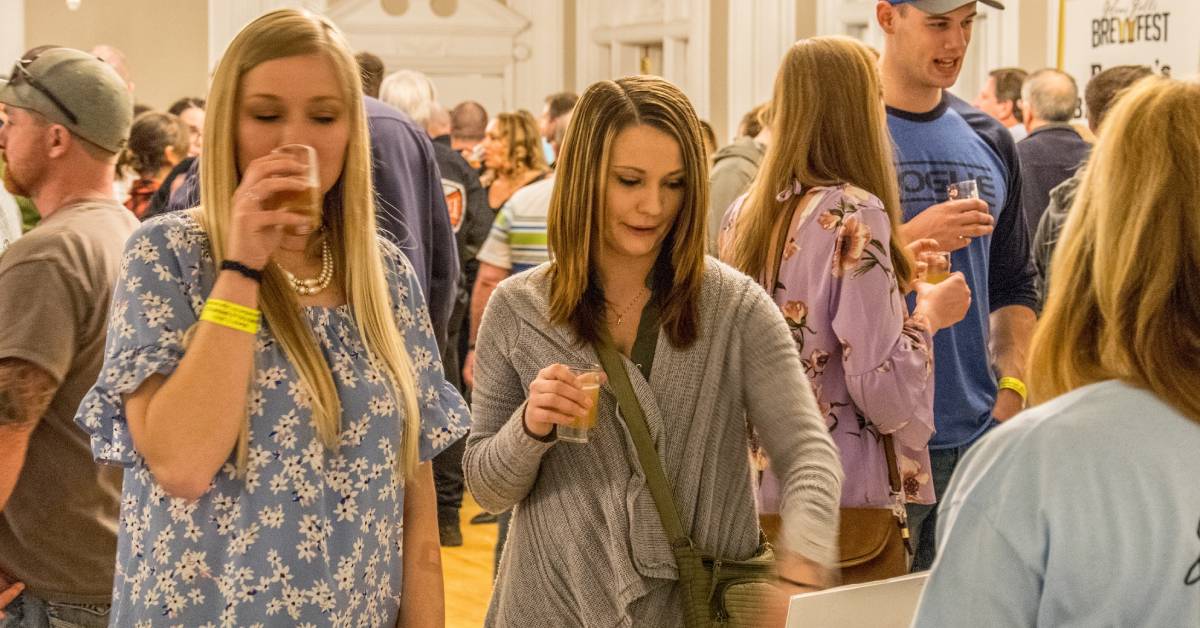 beer tasting at brewfest