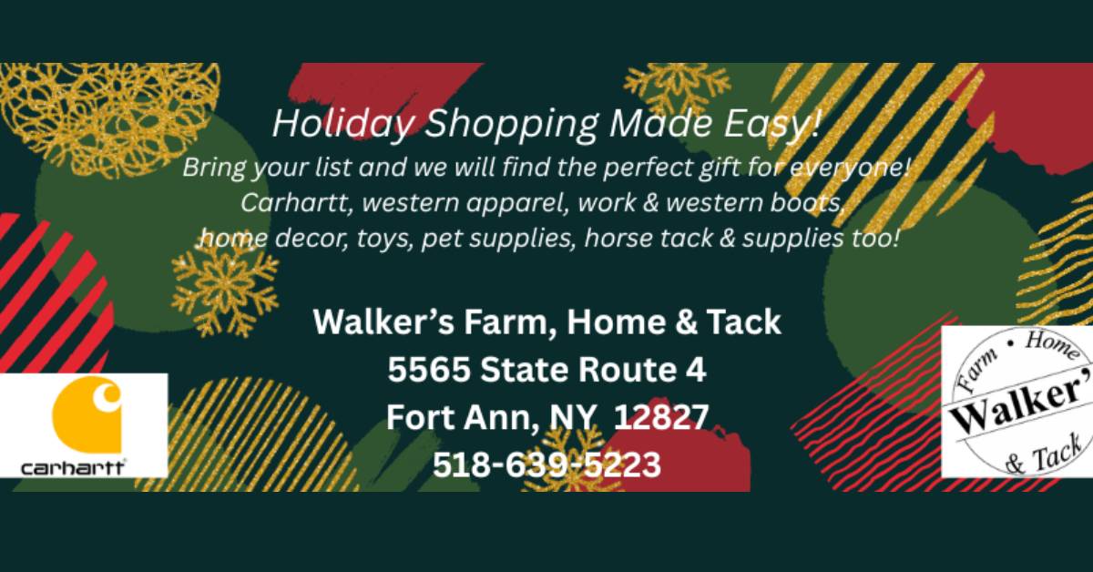 holiday shopping at walker's farm home and tack