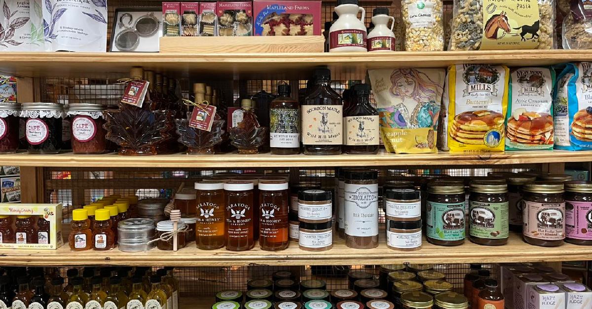 local products stocked on shelf