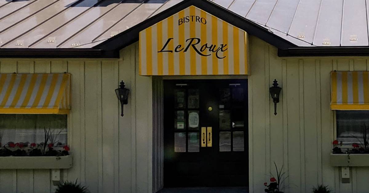 exterior of bistro leroux