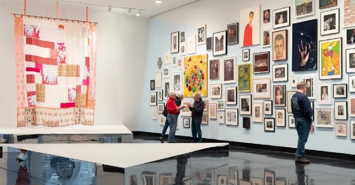 art gallery on a wall