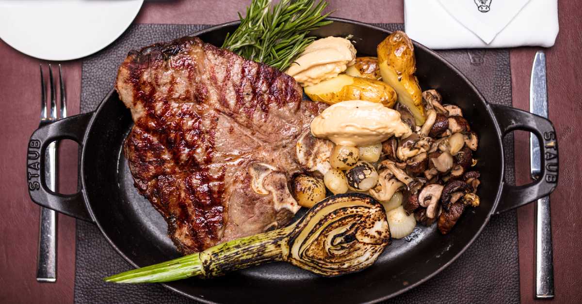 salt and char steaks