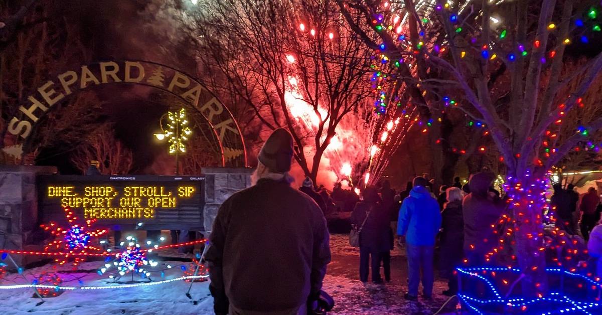 shepard park lite up the village