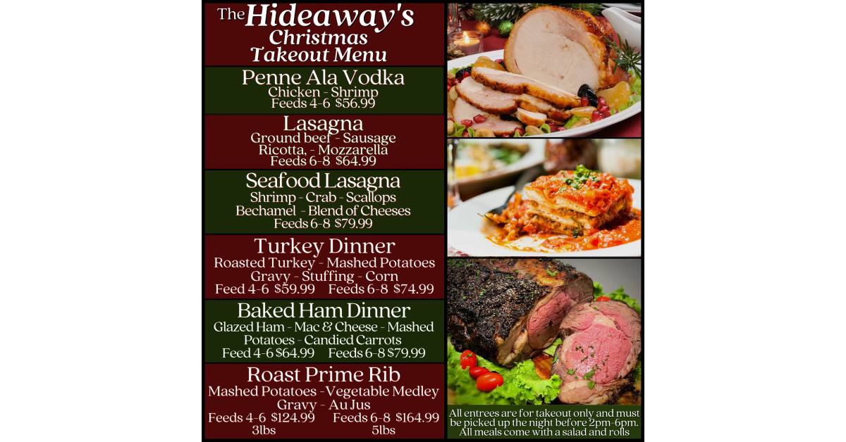 takeout menu