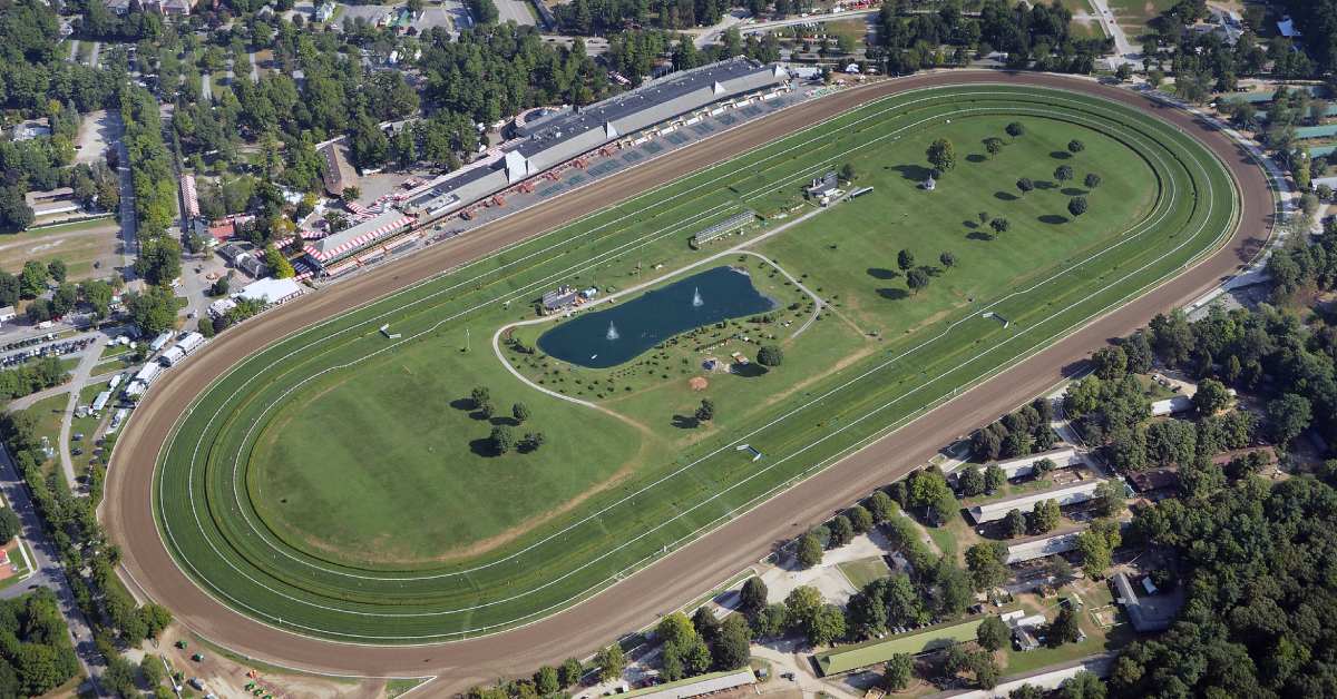 aerial view of saratoga race course