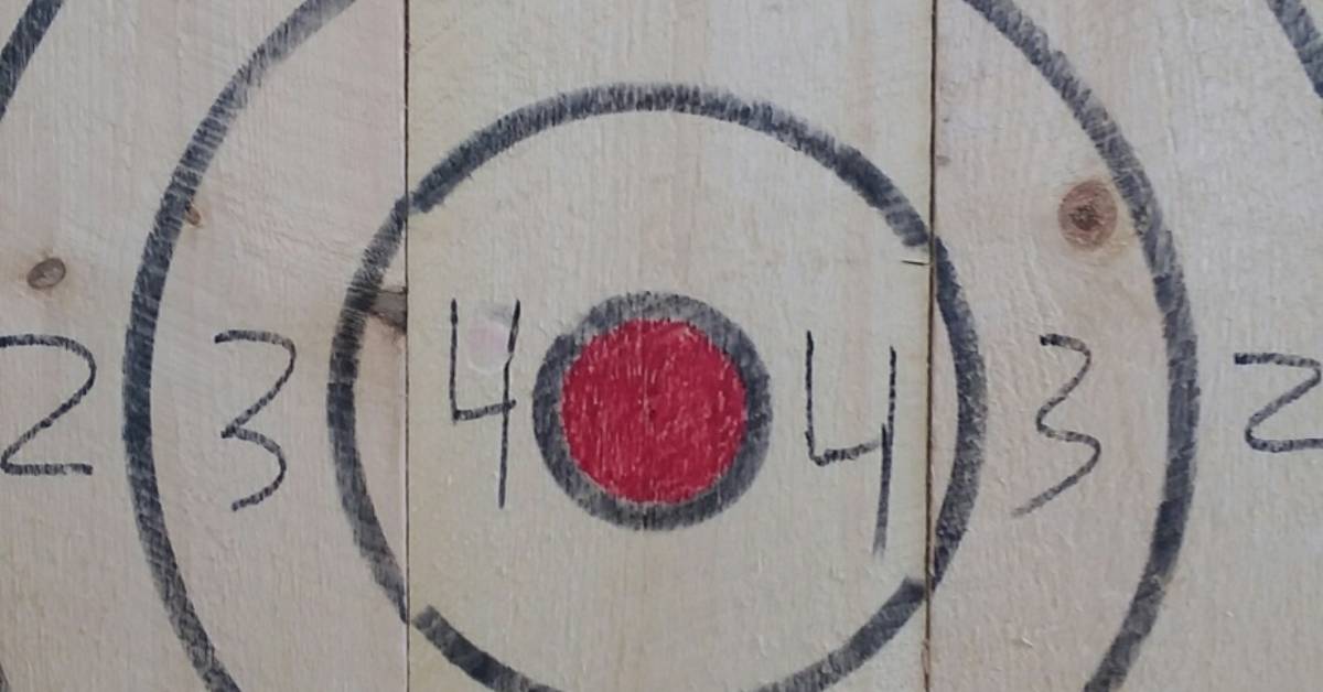 axe throwing board