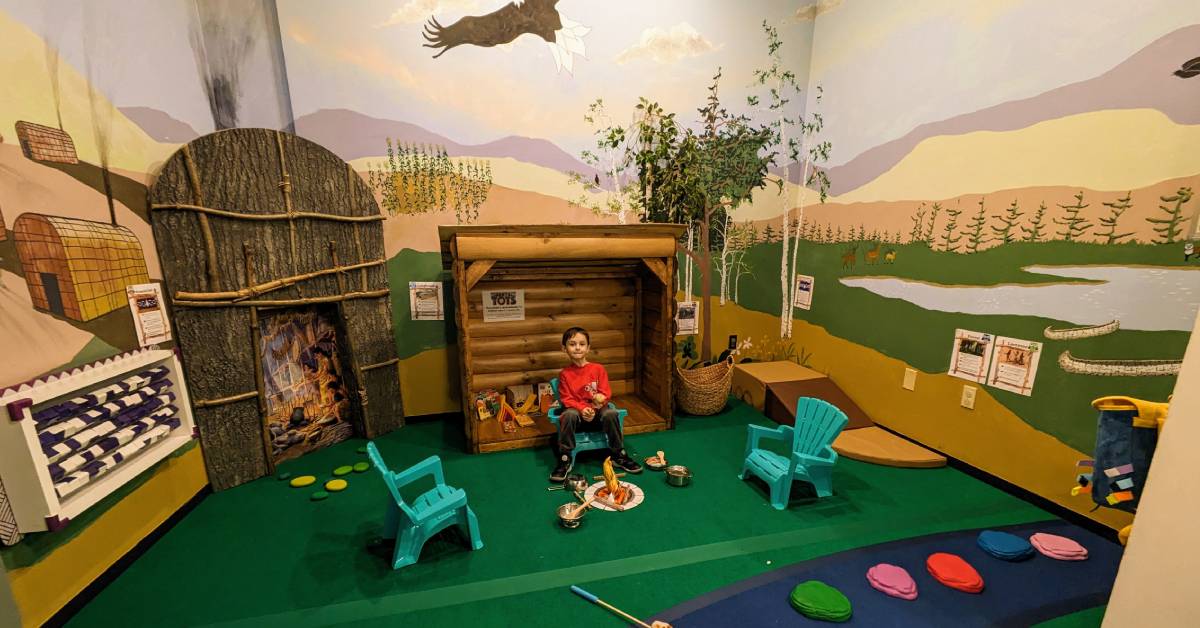 camping exhibition at world awareness children's museum