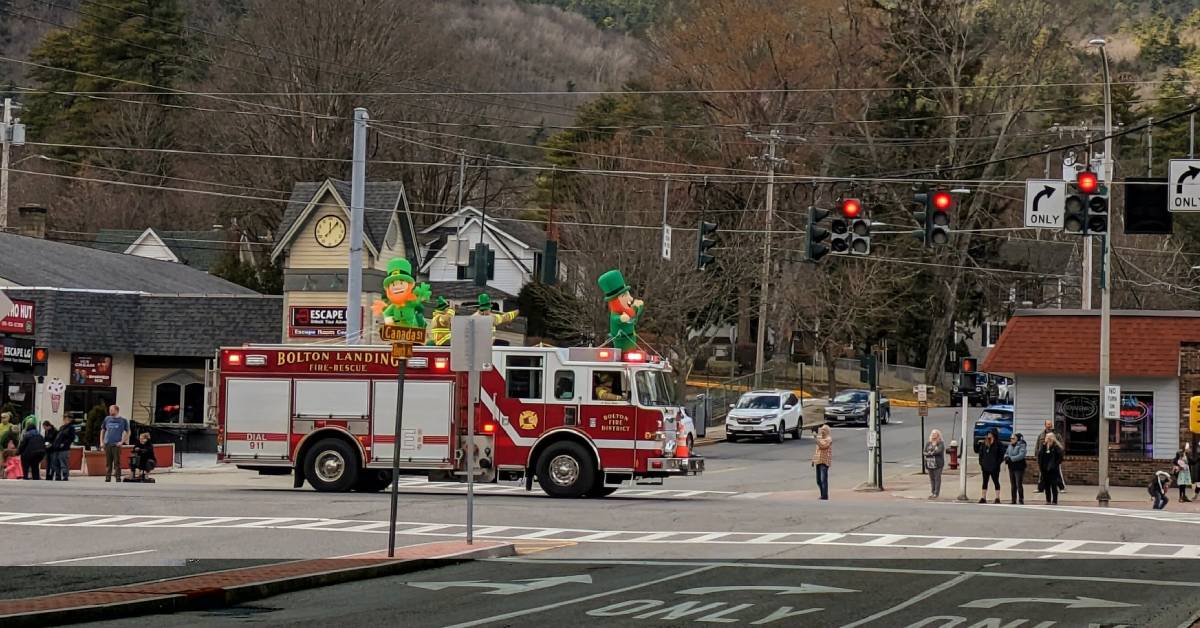 sham rock the block parade in lake george