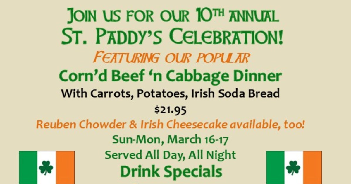 carson's st patrick's day promo