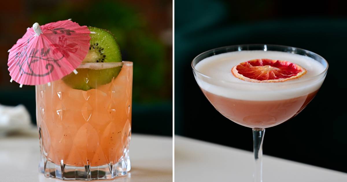 two cocktails