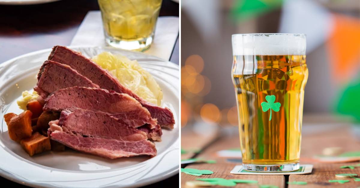 corned beef and cabbage and beer