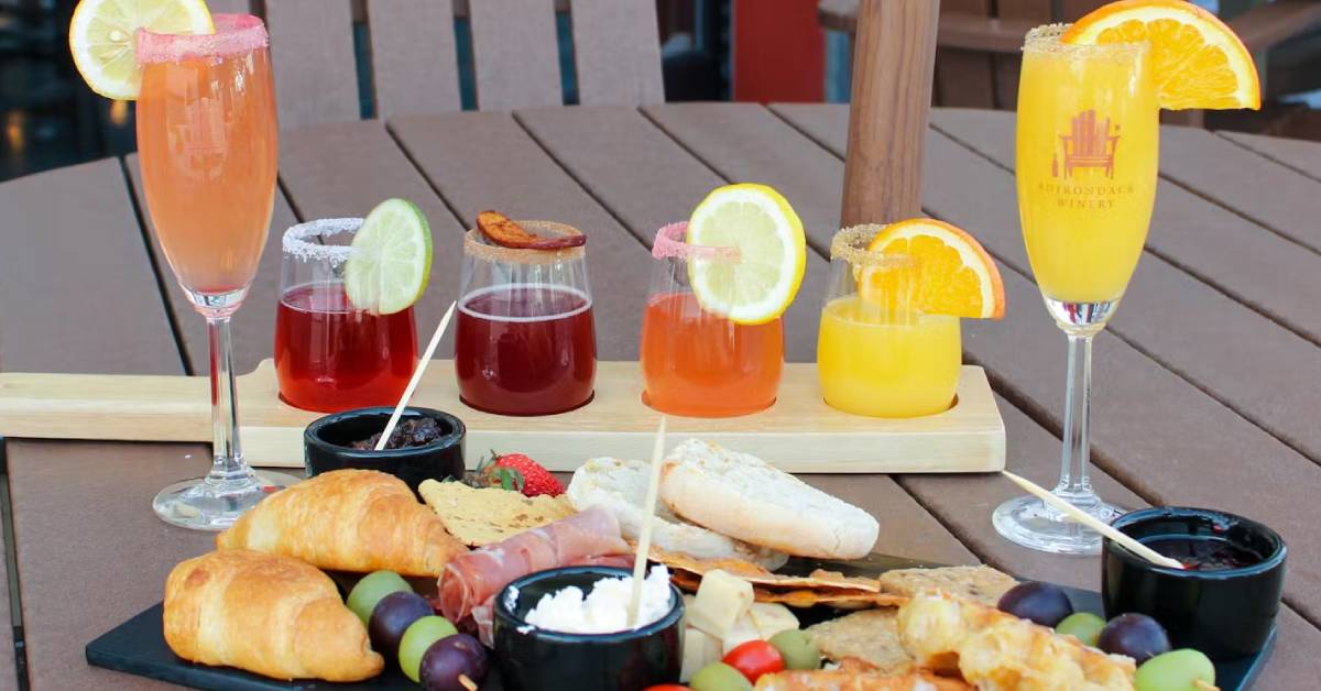 brunch spread at adirondack winery