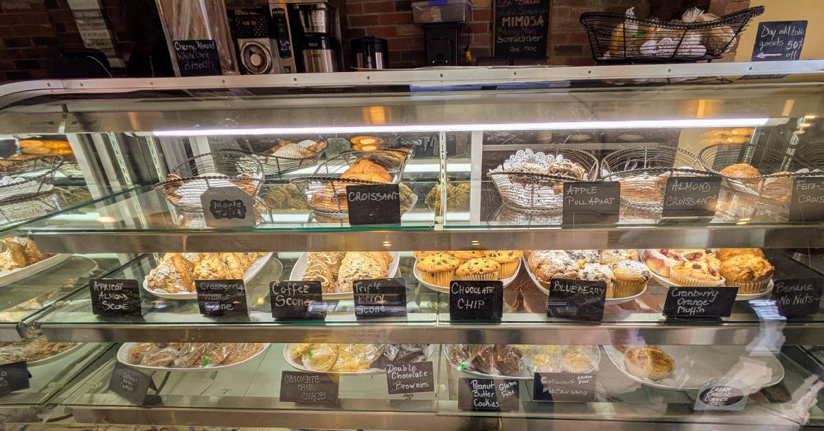bakery case at caffe vero