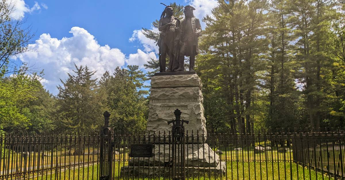 lake george battlefield state park monuments