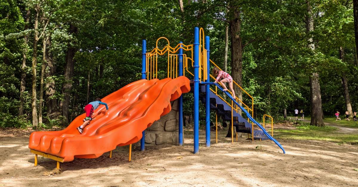 kids on playground at haviland cove park