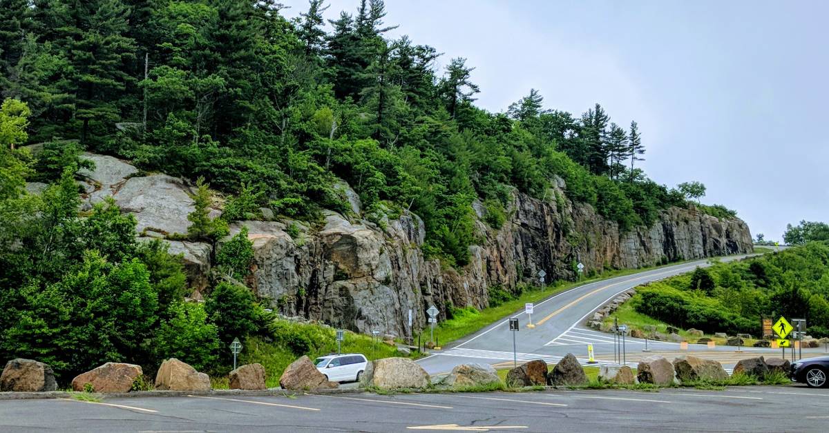 road going up prospect mountain