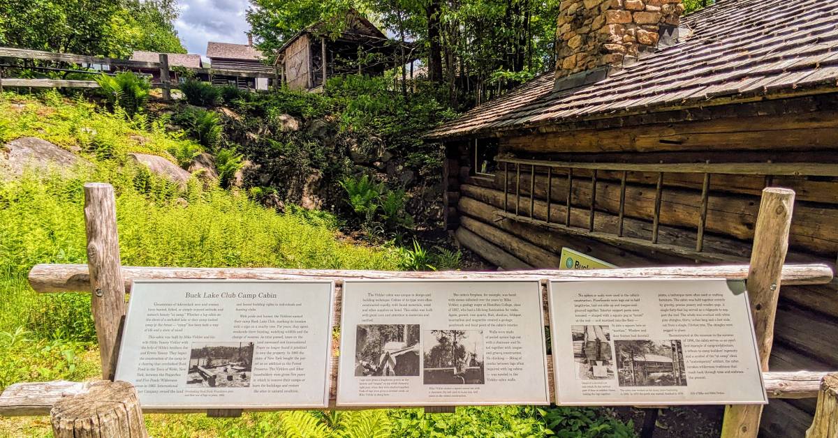 outdoor exhibit at adirondack experience
