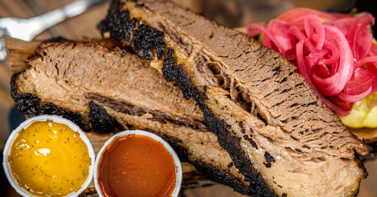 bbq brisket and sauces