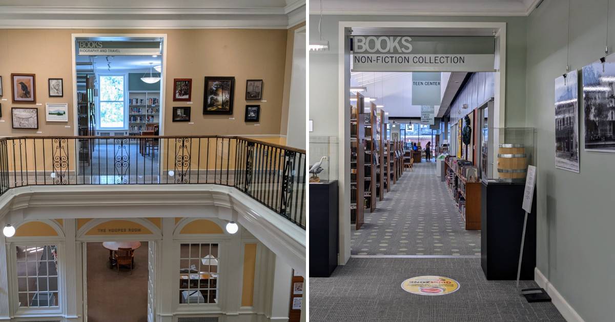 interior of crandall public library