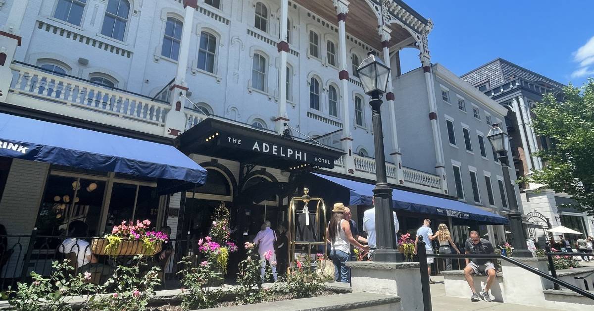 exterior of adelphi hotel