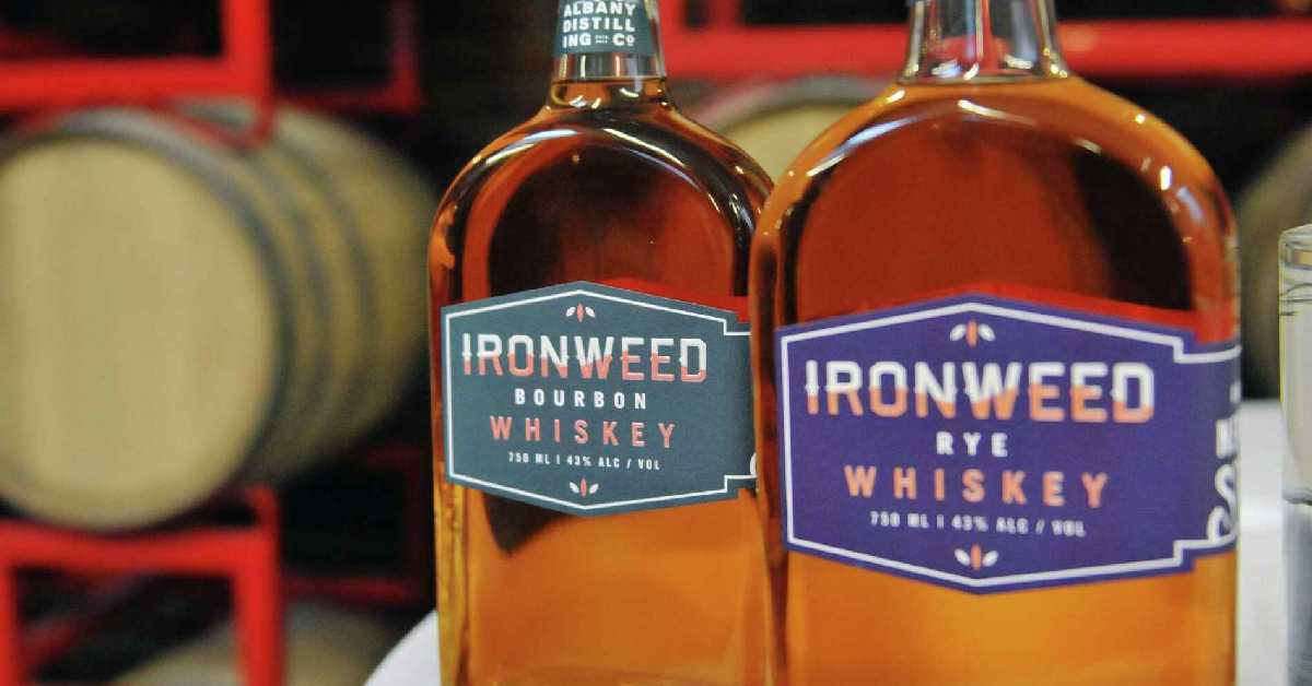 2 whisky bottles