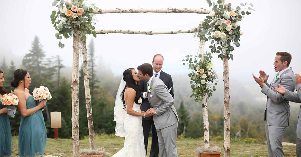 Wedding at the top of Gore Mountain