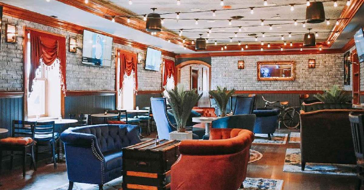 Cozy tavern bright windows