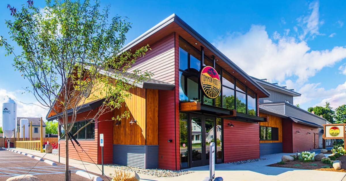 exterior of common roots brewery